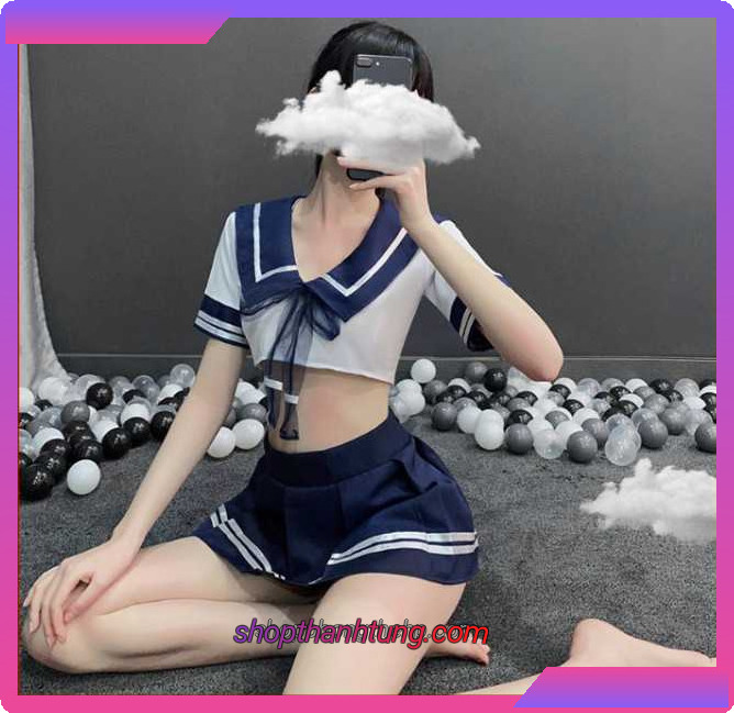 Do ngu cosplay hoc sinh sexy dn022 - Đồ ngủ cosplay học sinh sexy DN02 - shop vợ chồng