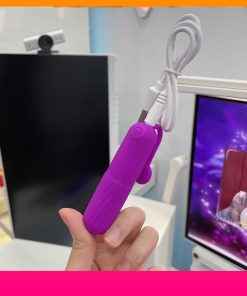 Que rung mini cầm tay silicon rung 10 chế độ